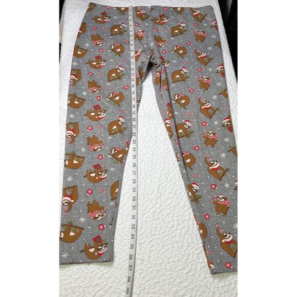 Time And Tru Womens Lounge Pants Gray Animal Design XXL (20) Soft Comfort - Picture 2 of 3